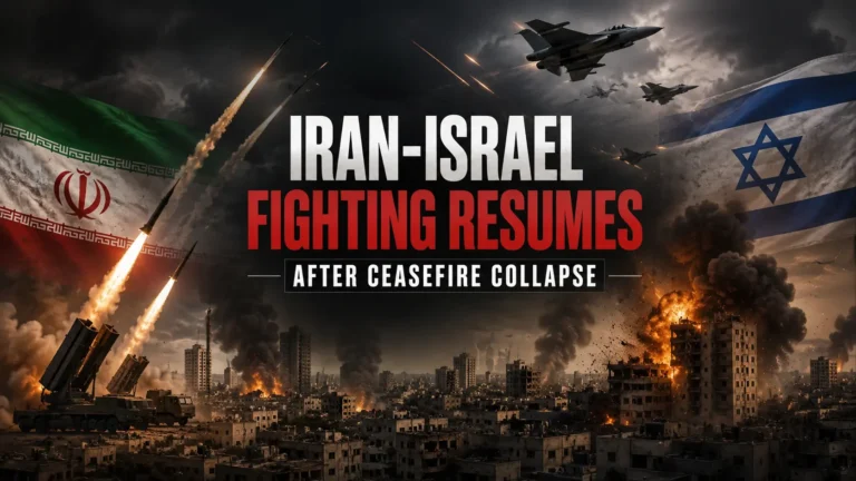 Iran-Israel fighting resumes after ceasefire collapse